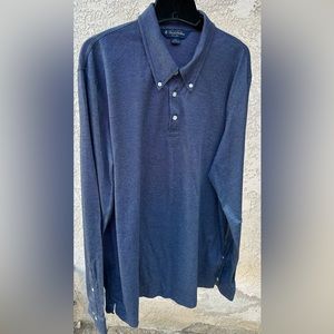 NW Brooks Brothers Slim Fit cotton polo long sleeve shirt XXL